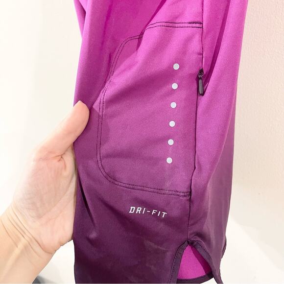 Nike Dri-Fit Athletic Tank Top Racer Back Woman size S Ombré Pink and Purple - Picture 6 of 10
